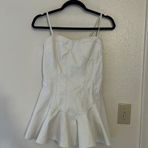 NWT lingerie white leather dress